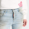 Licht gewaschene Teddy-Jeans Licht gewaschene Teddy-Jeans