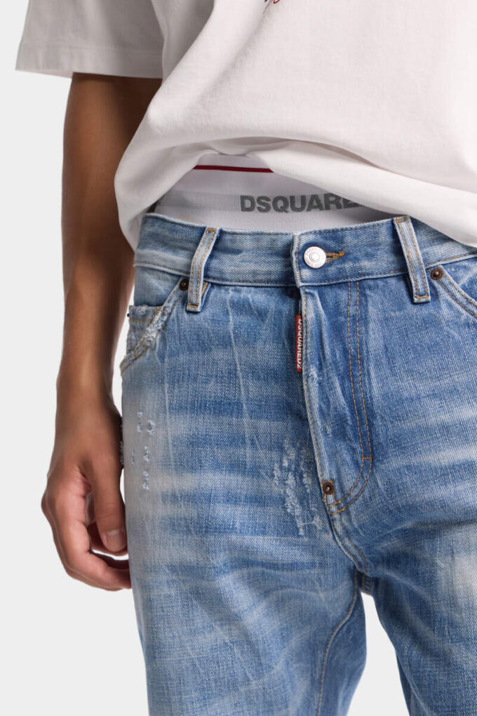Licht gewaschene Teddy-Jeans Licht gewaschene Teddy-Jeans