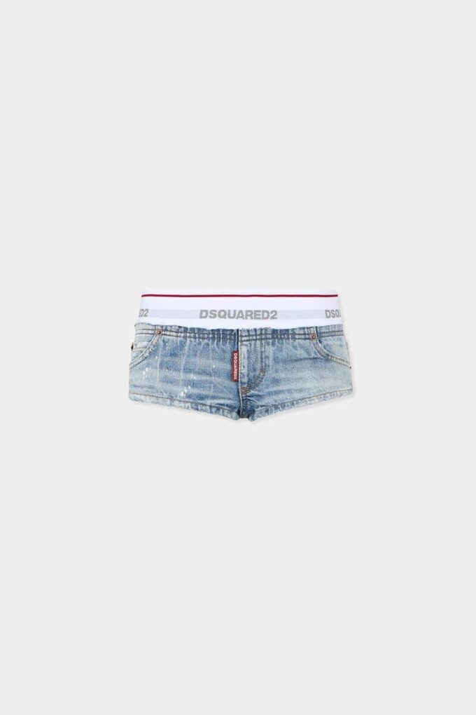 Lichte, ongetailleerde Jeans hotpants Lichte, ongetailleerde Jeans hotpants