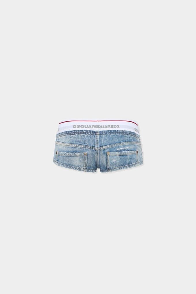 Lichte, ongetailleerde Jeans hotpants Lichte, ongetailleerde Jeans hotpants