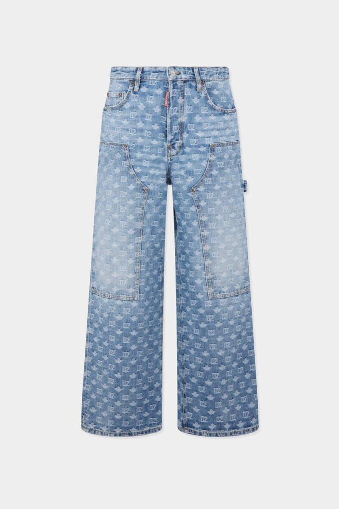 Lichtgewaschene baggy carpenter-Jeans Lichtgewaschene baggy carpenter-Jeans
