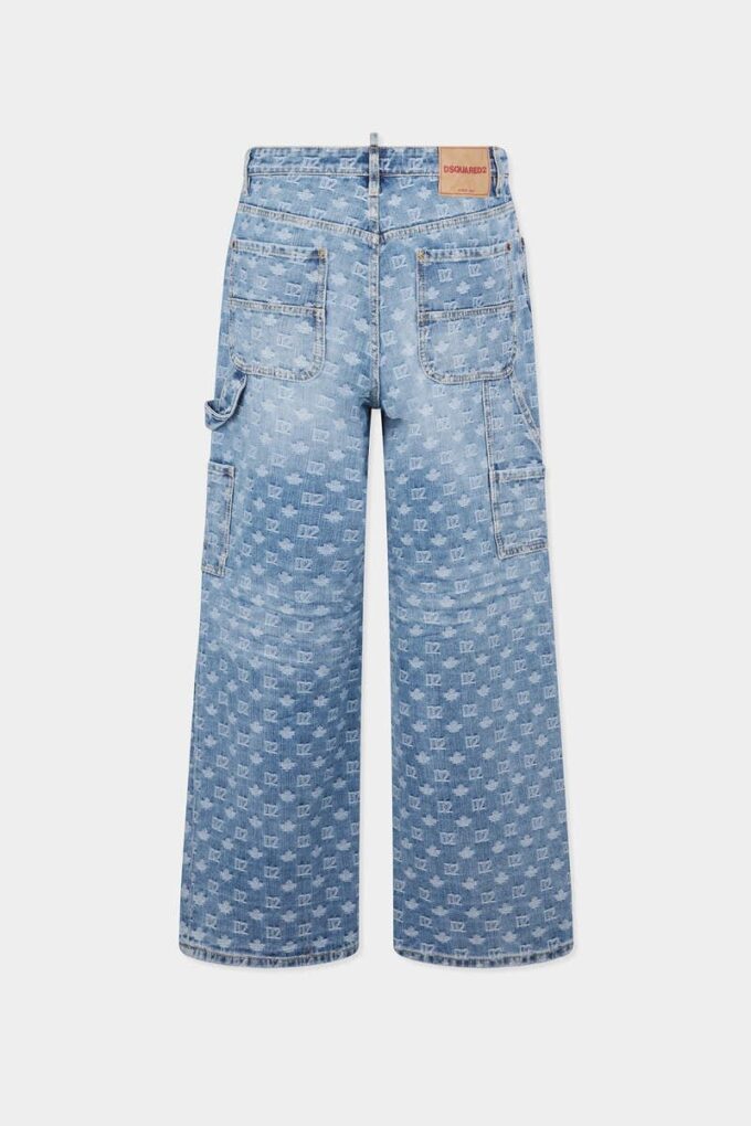 Lichtgewaschene baggy carpenter-Jeans Lichtgewaschene baggy carpenter-Jeans