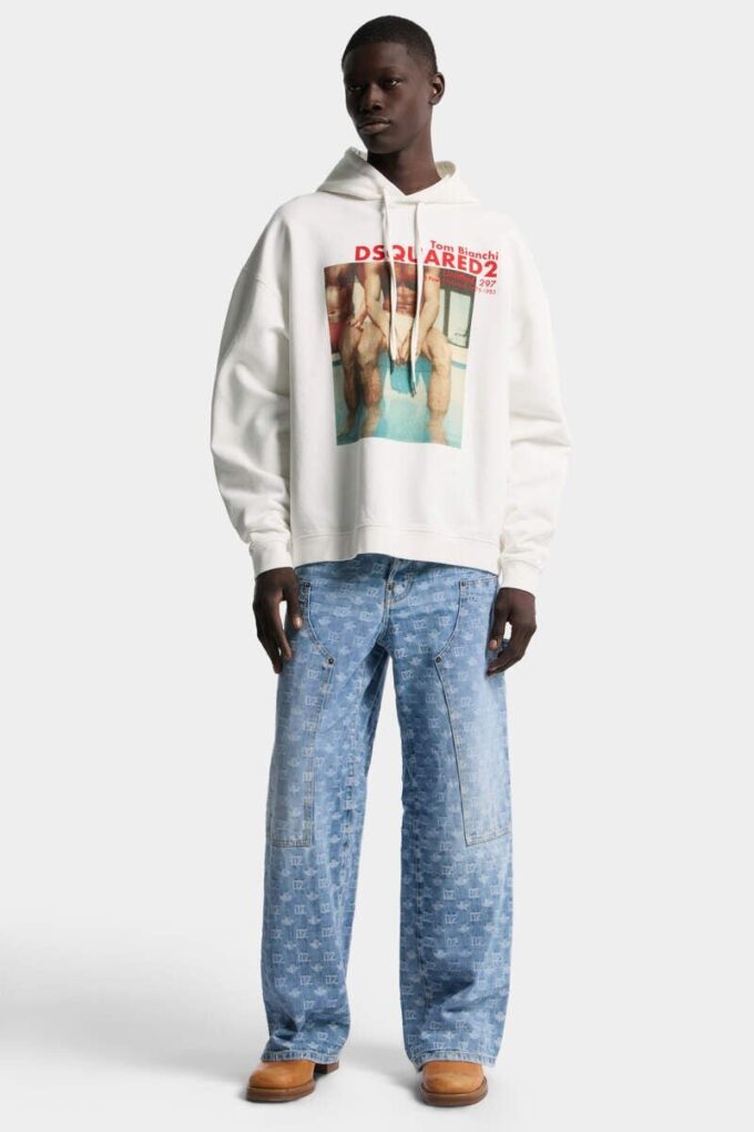 Lichtgewaschene baggy carpenter-Jeans Lichtgewaschene baggy carpenter-Jeans