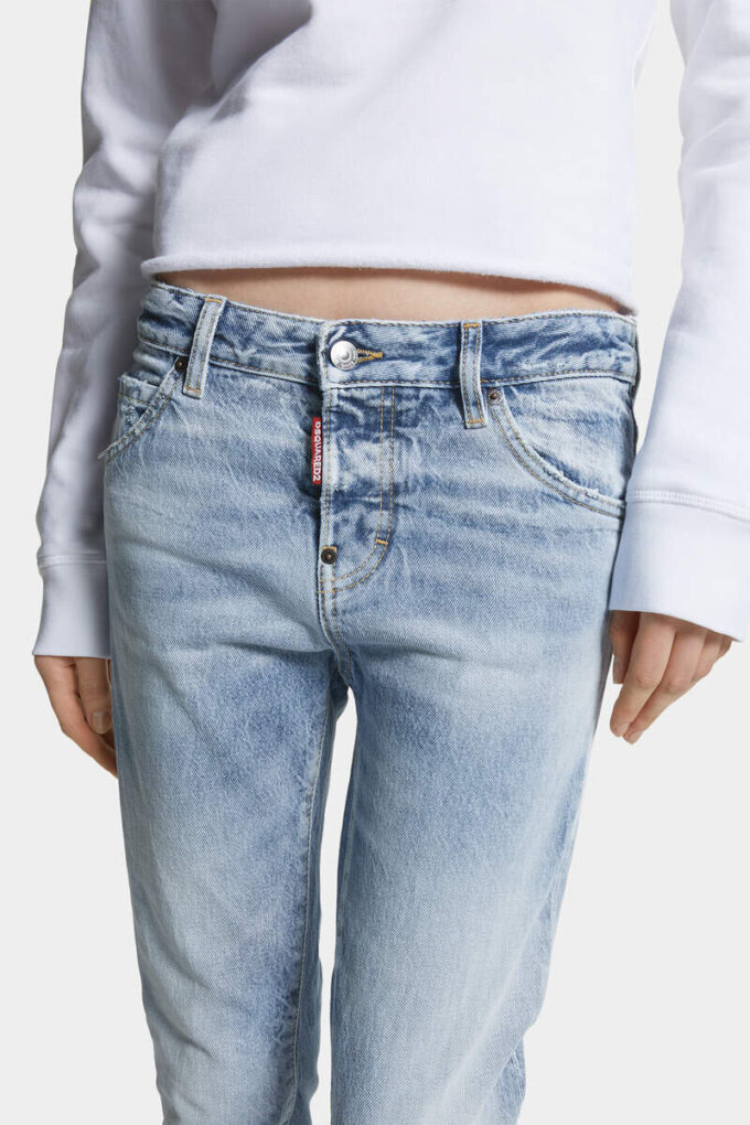 Lichtgewaschene Cool Girl-Jeans Lichtgewaschene Cool Girl-Jeans