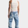 Lichtgewassen denim joggingbroek Lichtgewassen denim joggingbroek