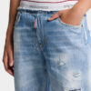 Lichtgewassen denim joggingbroek Lichtgewassen denim joggingbroek