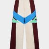 Loose broek van een trainingspak met kleurblokken Loose broek van een trainingspak met kleurblokken