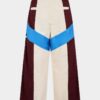 Loose broek van een trainingspak met kleurblokken Loose broek van een trainingspak met kleurblokken