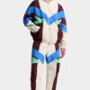 Loose broek van een trainingspak met kleurblokken Loose broek van een trainingspak met kleurblokken