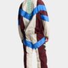 Loose broek van een trainingspak met kleurblokken Loose broek van een trainingspak met kleurblokken