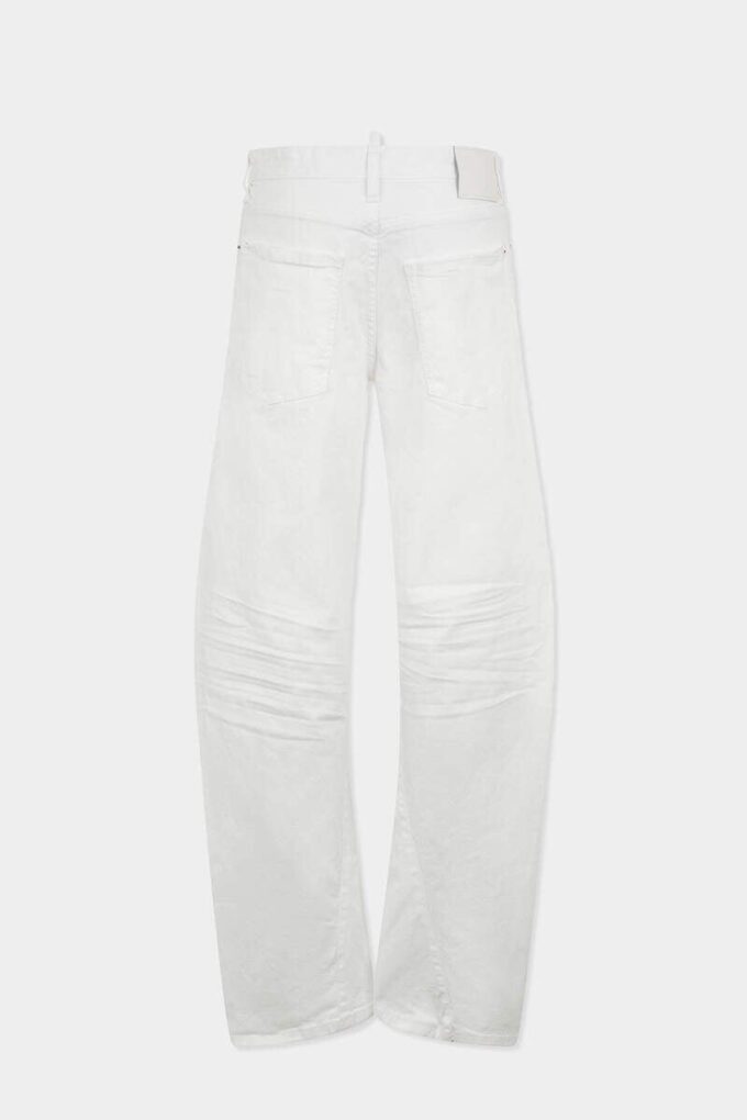 Loszittende Twst-Jeans, in de massa geverfd Loszittende Twst-Jeans, in de massa geverfd