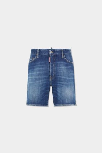 Medium Easy Wash marineblauwe korte jeans