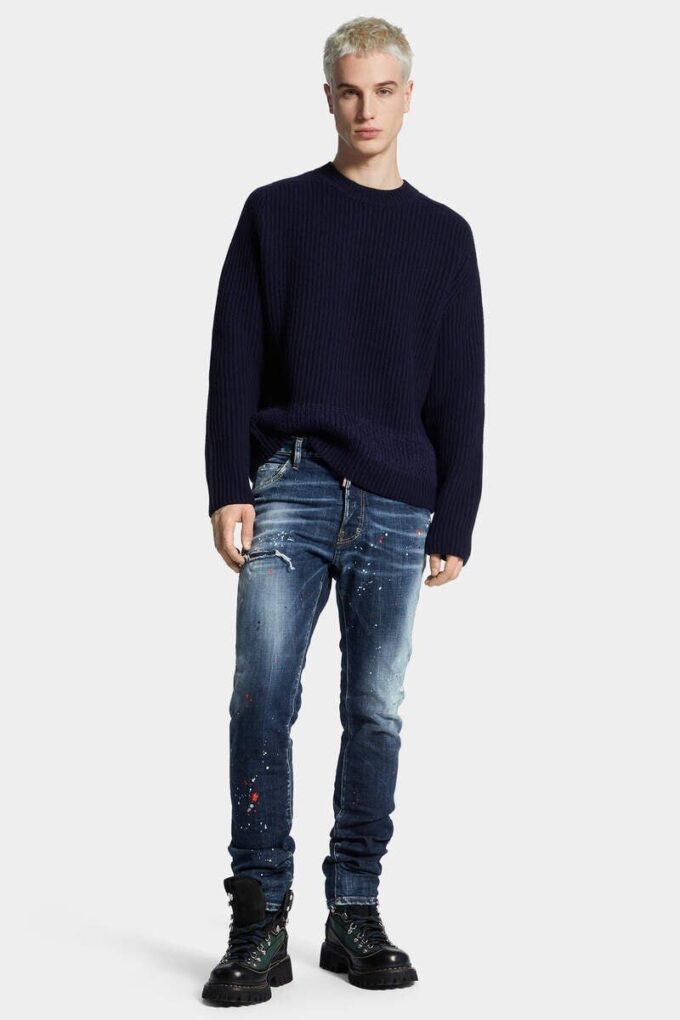Medium Red Spots Wash Cool Guy Jeans Medium Red Spots Wash Cool Guy Jeans