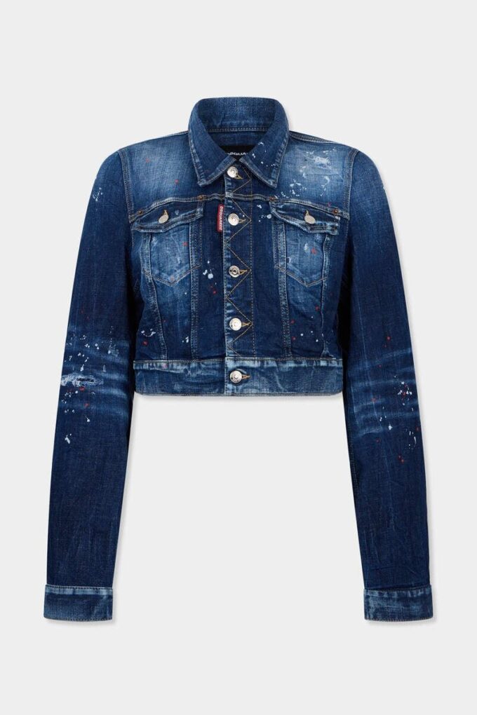 Medium Red Spots Wash Dean Jeans jacket