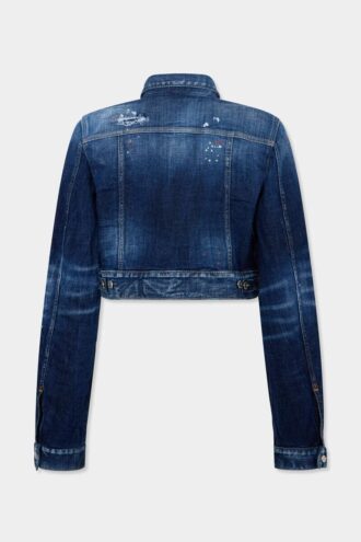 Medium Red Spots Wash Dean Jeans jacket