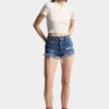 Medium Wash Trucker Hotpants Medium Wash Trucker Hotpants