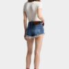 Medium Wash Trucker Hotpants Medium Wash Trucker Hotpants