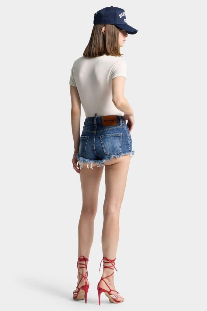 Medium Wash Trucker Hotpants Medium Wash Trucker Hotpants