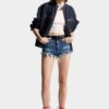 Medium Wash Trucker Hotpants Medium Wash Trucker Hotpants