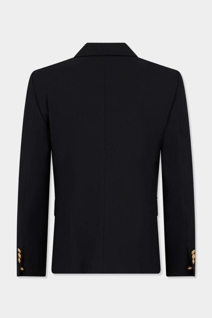 Militaire blazer met enkele rij knopen