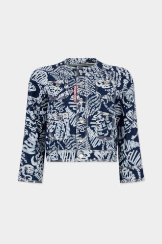 Mini-kaban met donkere bloemenprint