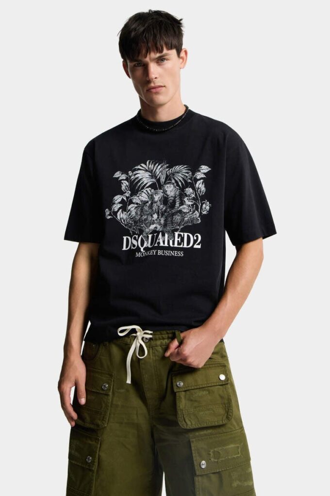 Monkey Business T-shirt met losse pasvorm Monkey Business T-shirt met losse pasvorm
