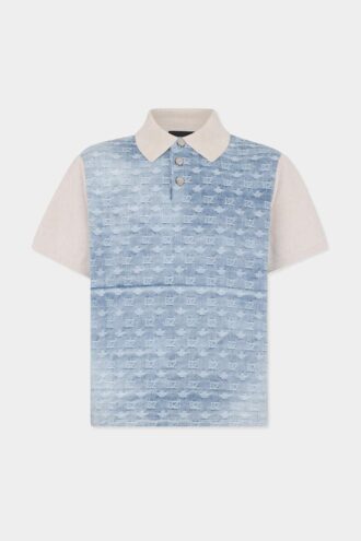 Monogram gebreid poloshirt Monogram gebreid poloshirt