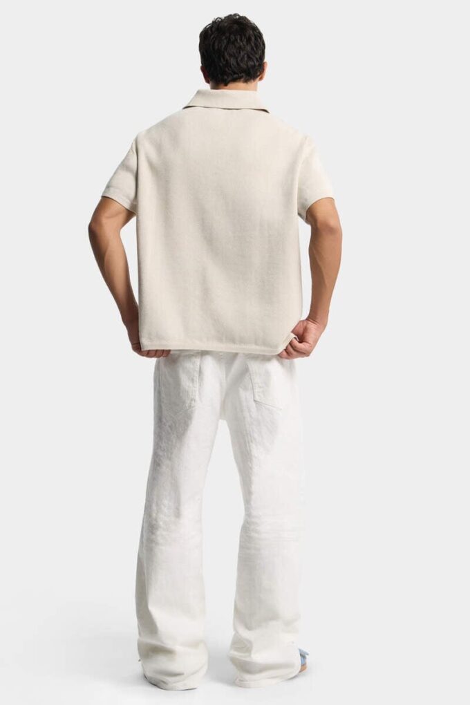 Monogram gebreid poloshirt Monogram gebreid poloshirt