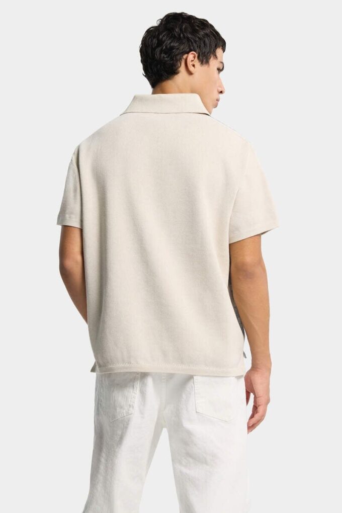 Monogram gebreid poloshirt Monogram gebreid poloshirt