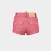 Oxford-denim hotpants met hoge taille Oxford-denim hotpants met hoge taille