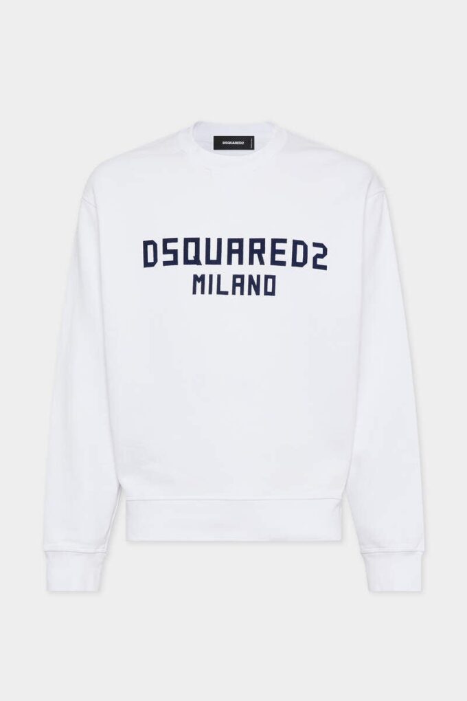 Perfect passende Dsquared2 Milano sweatshirt met ronde hals Perfect passende Dsquared2 Milano sweatshirt met ronde hals