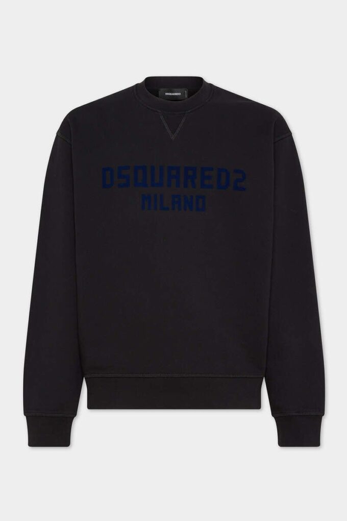Perfect passende Dsquared2 Milano sweatshirt met ronde hals Perfect passende Dsquared2 Milano sweatshirt met ronde hals