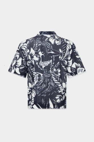 Polo met korte mouwen en dansende bloemen