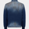 Polo met lange mouwen en denimeffect