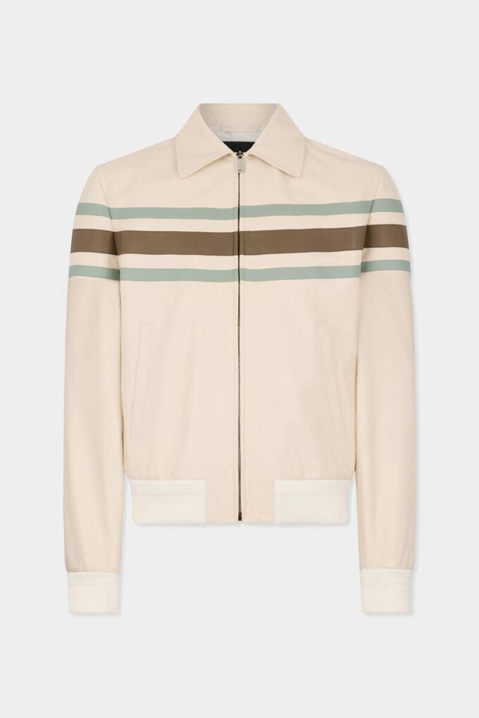 Preppy leren blouson Preppy leren blouson