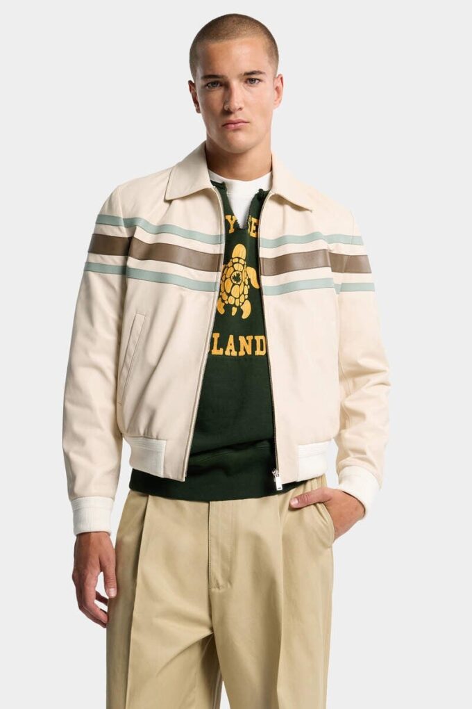 Preppy leren blouson Preppy leren blouson
