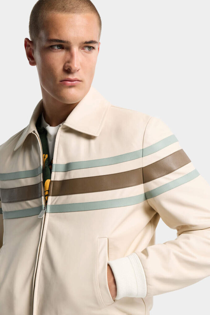 Preppy leren blouson Preppy leren blouson