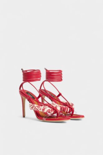 Rebel Hibiscus Sandalen mit Hak
