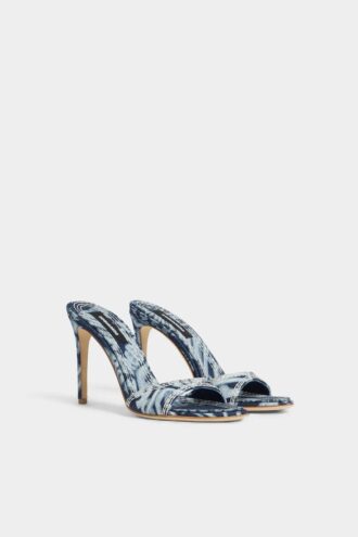 Rebel Hibiscus Twin Mule-Sandalen