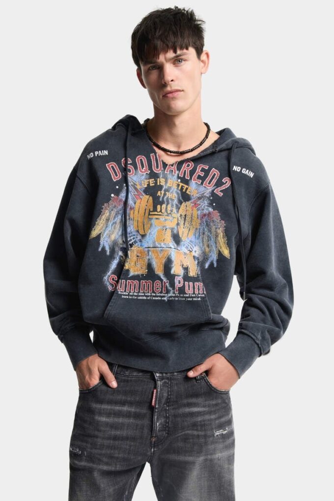 Rock Wash Long & Lean Fit Hoodie Rock Wash Long & Lean Fit Hoodie
