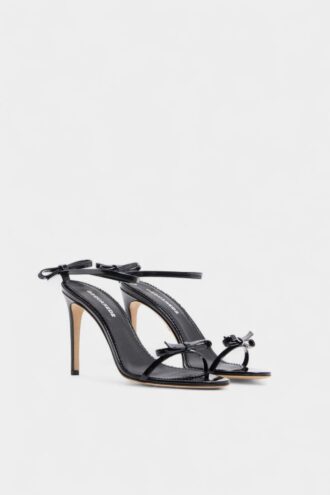 Sandalen met strik en hak