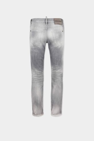 Skinny jeans met geborstelde grijze wassing
