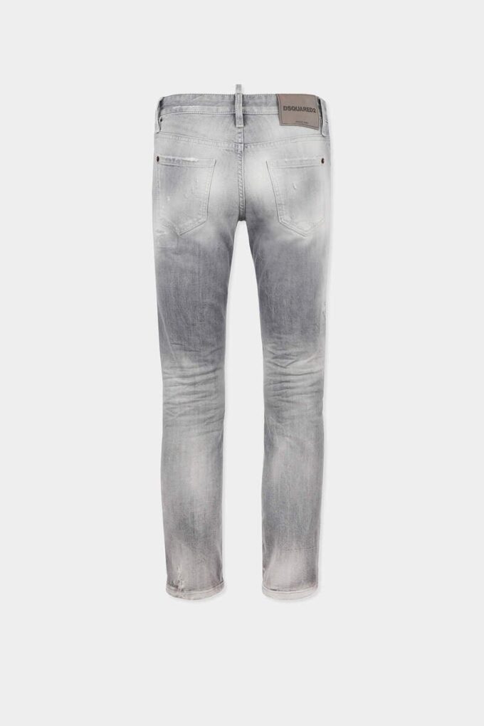 Skinny jeans met geborstelde grijze wassing Skinny jeans met geborstelde grijze wassing