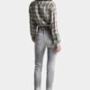 Skinny jeans met geborstelde grijze wassing Skinny jeans met geborstelde grijze wassing