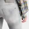 Skinny jeans met geborstelde grijze wassing Skinny jeans met geborstelde grijze wassing