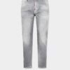 Slim Twist-Jeans met geborstelde grijze wassing