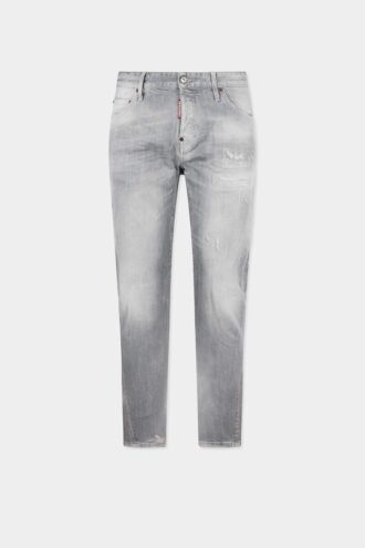 Slim Twist-Jeans met geborstelde grijze wassing