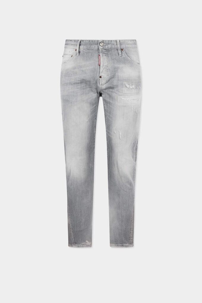 Slim Twist-Jeans met geborstelde grijze wassing