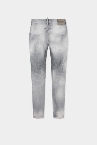 Slim Twist-Jeans met geborstelde grijze wassing