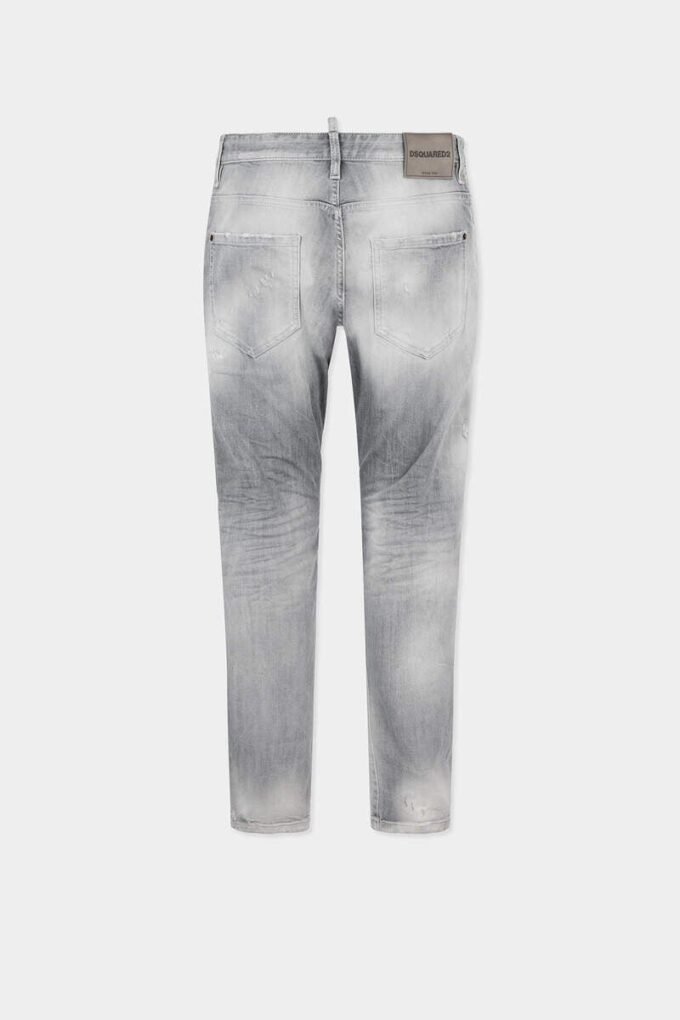 Slim Twist-Jeans met geborstelde grijze wassing